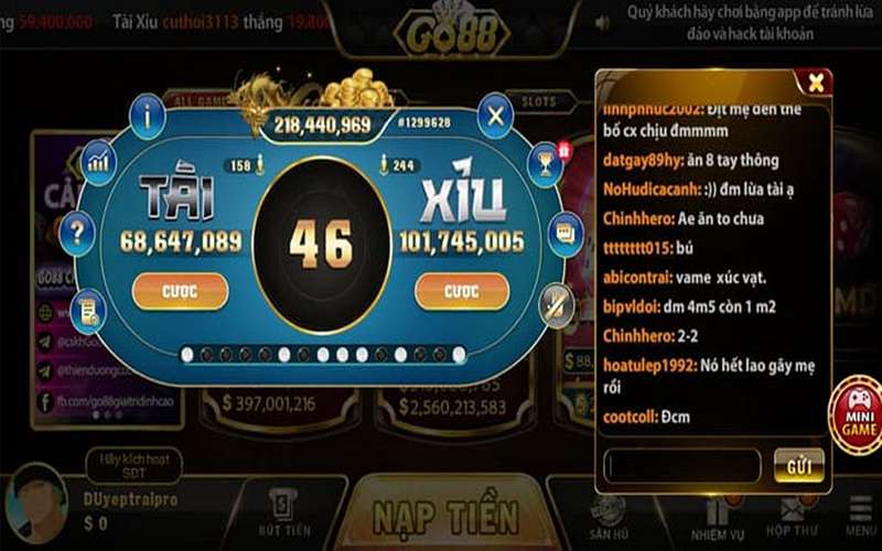 Giới thiệu về tài xỉu GO88