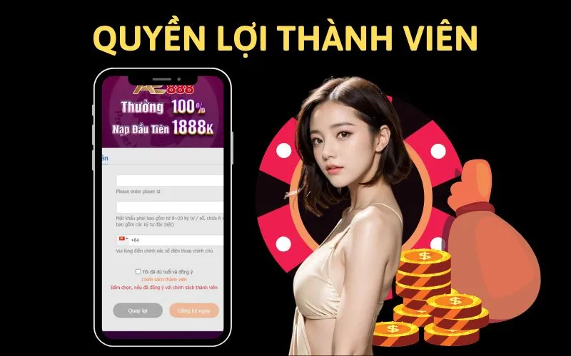 Quyền lợi khi đăng ký thành viên AE888