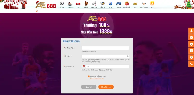 Hướng dẫn đăng ký AE888 đơn giản