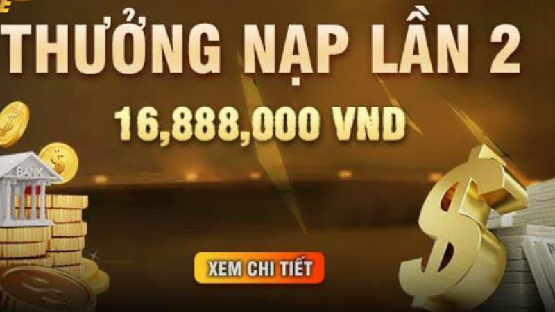 thuong nap lan 2 - [Ưu đãi khủng] Ea888 Khuyến mãi nạp lần 2 cho người chơi 